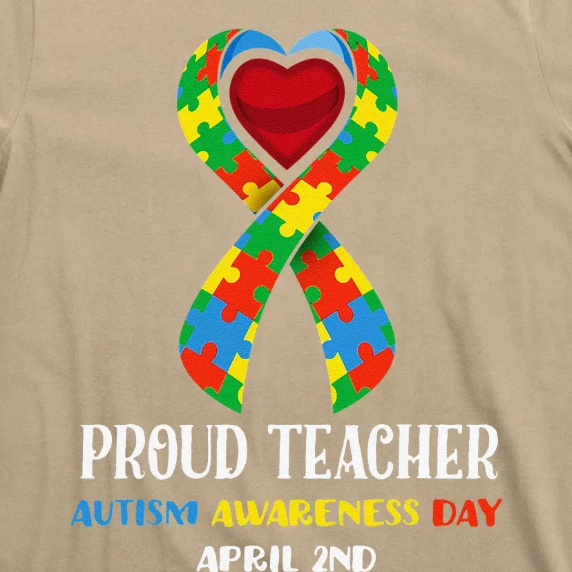 World Autism Awareness Day Proud Teacher T-Shirt