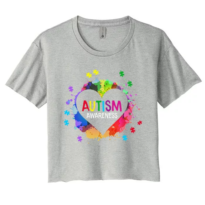 World Autism Awareness Day Women's Crop Top Tee