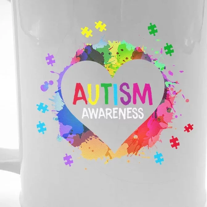 World Autism Awareness Day Front & Back Beer Stein