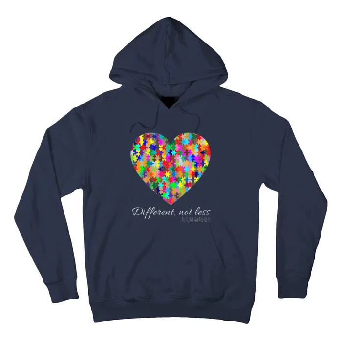 World Autism Awareness Days Different Not Less Gifts Tall Hoodie