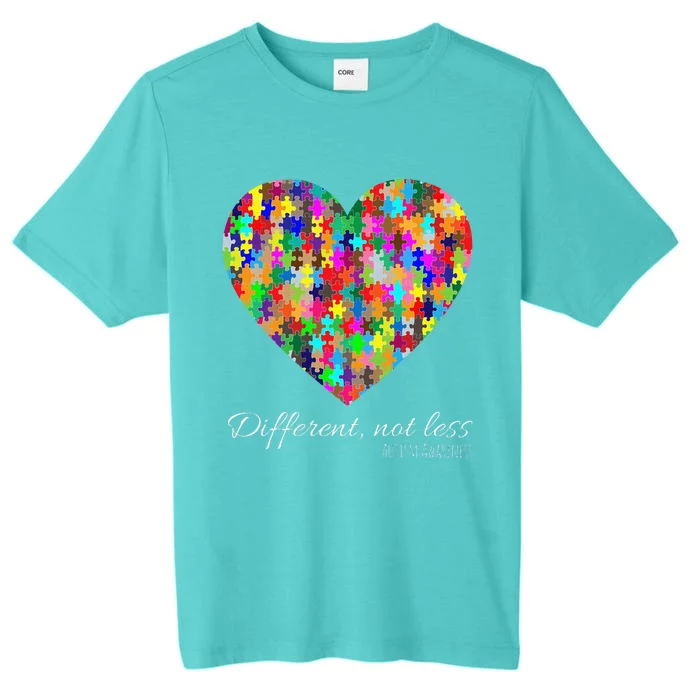 World Autism Awareness Days Different Not Less Gifts ChromaSoft Performance T-Shirt