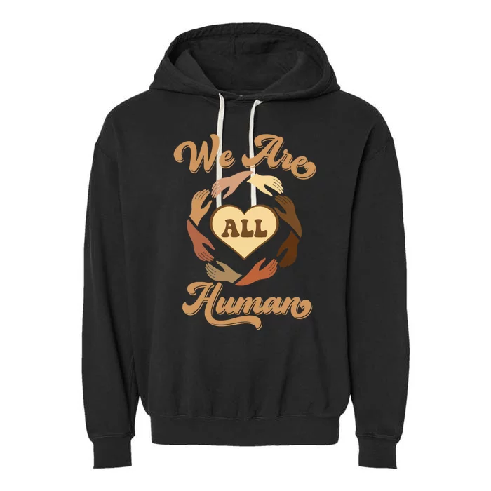 We Are All Hu Black History Month Melanin African Gift Garment-Dyed Fleece Hoodie