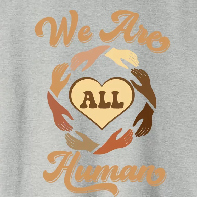 We Are All Hu Black History Month Melanin African Gift Women's Crop Top Tee