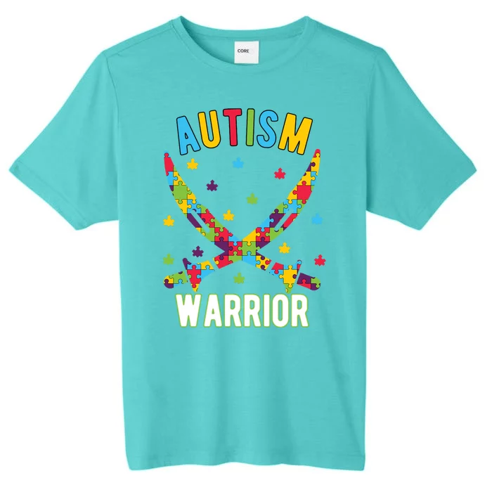 Warrior Autism Awareness Gift ChromaSoft Performance T-Shirt