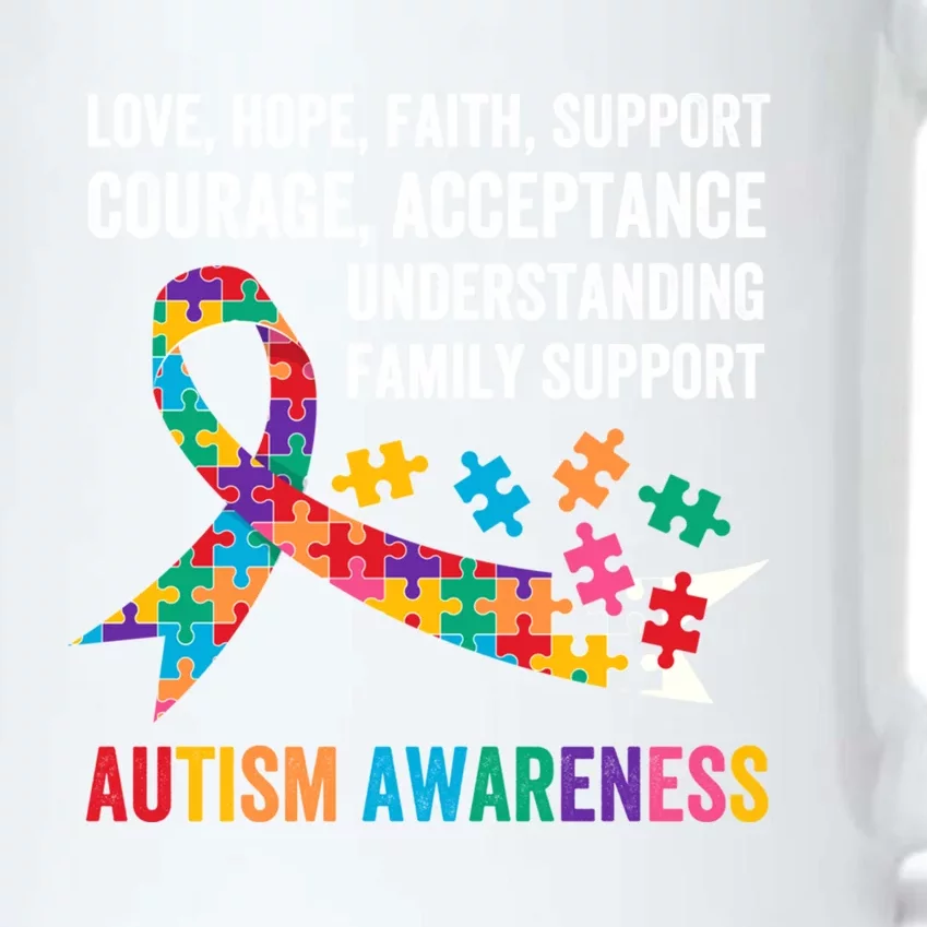 World Autism Awareness Day Month Acceptance Autism Rainbow Gift Black Color Changing Mug