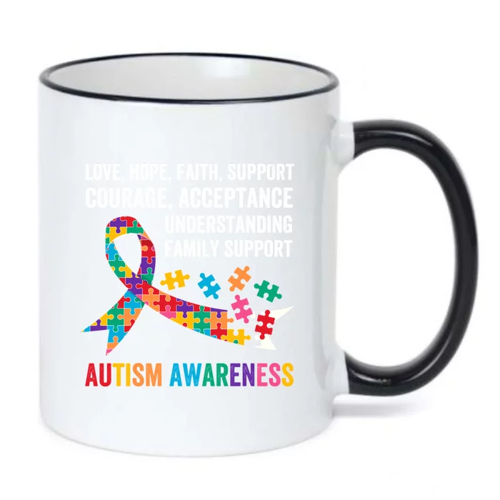 World Autism Awareness Day Month Acceptance Autism Rainbow Gift Black Color Changing Mug