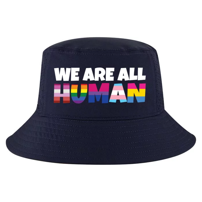 We Are All Hu Proud Lgbt Rainbow Flag Inspirational Gift Cool Comfort Performance Bucket Hat