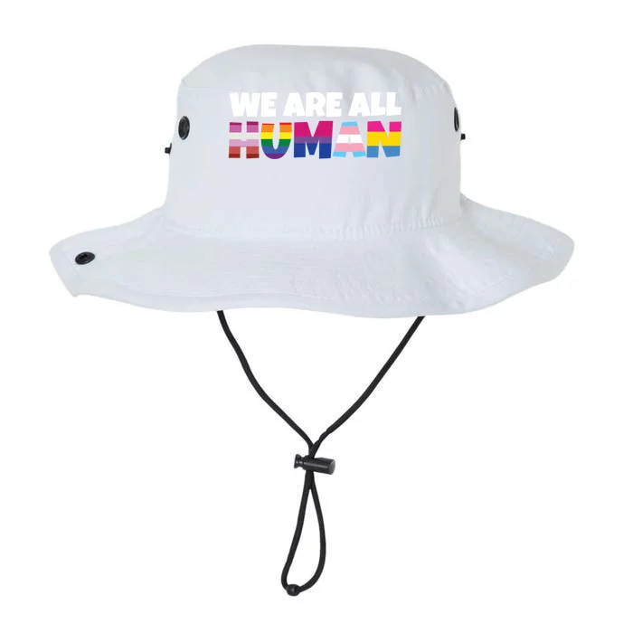 We Are All Hu Proud Lgbt Rainbow Flag Inspirational Gift Legacy Cool Fit Booney Bucket Hat