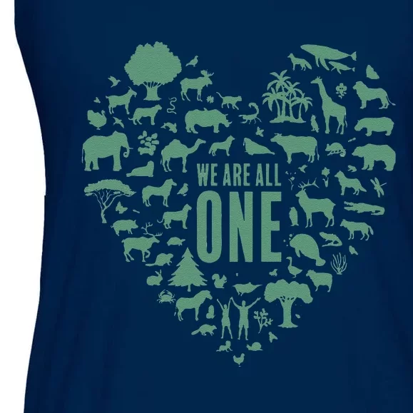 We Are All One Global Warming Awareness Earth Day Ladies Essential Flowy Tank