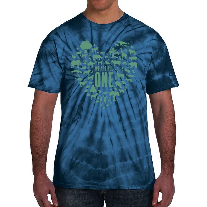 We Are All One Global Warming Awareness Earth Day Tie-Dye T-Shirt