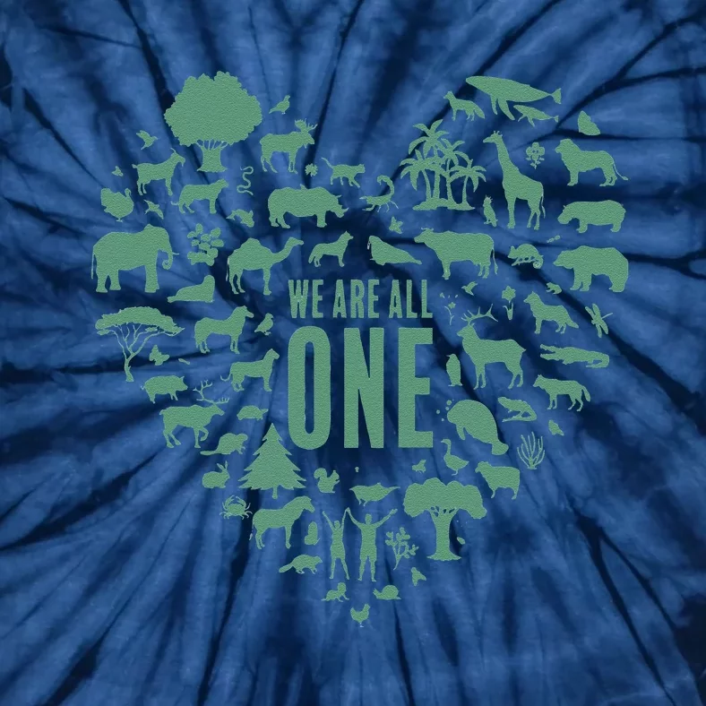 We Are All One Global Warming Awareness Earth Day Tie-Dye T-Shirt