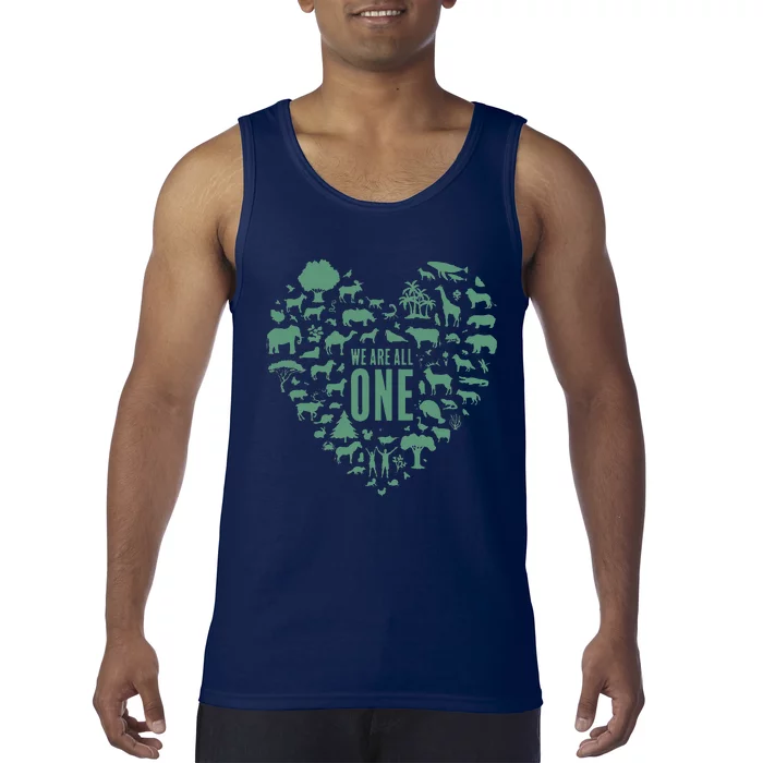 We Are All One Global Warming Awareness Earth Day Tank Top