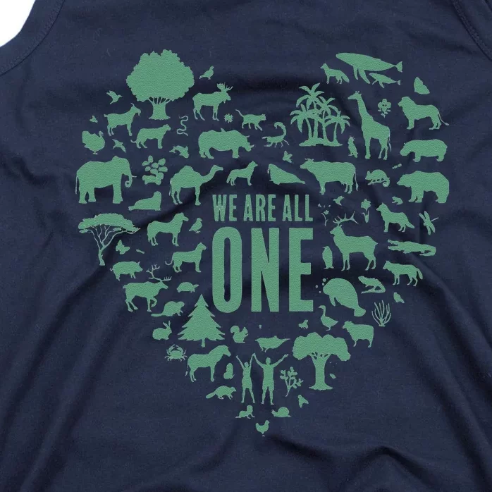 We Are All One Global Warming Awareness Earth Day Tank Top