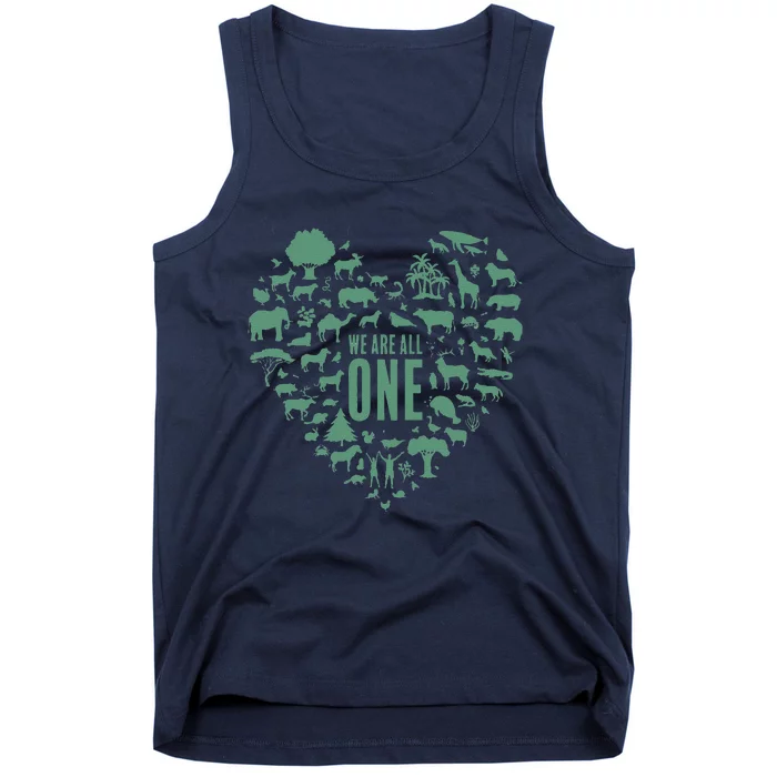 We Are All One Global Warming Awareness Earth Day Tank Top