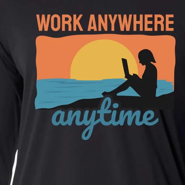 Work Anywhere Anytime Cooling Performance Long Sleeve Crew