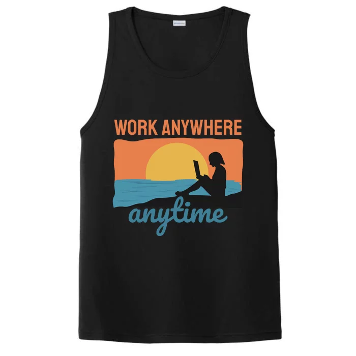 Work Anywhere Anytime Performance Tank