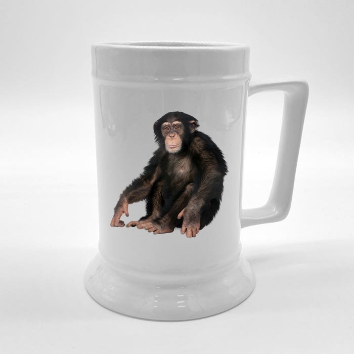 We Are All Hu Monkey Ape Chimpanzee Meaningful Gift Front & Back Beer Stein