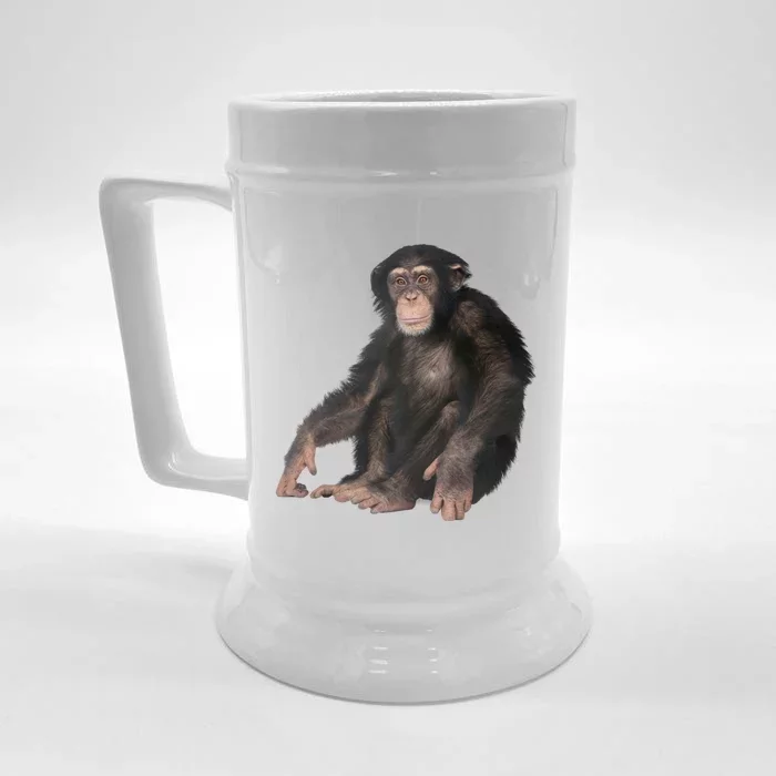 We Are All Hu Monkey Ape Chimpanzee Meaningful Gift Front & Back Beer Stein