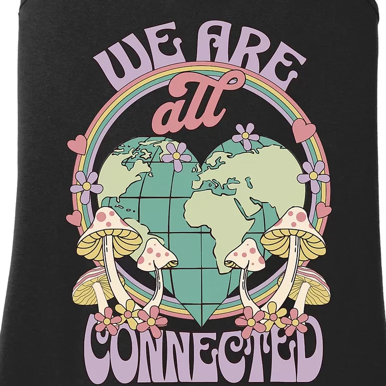 We Are All Connected Earth Day Ladies Essential Tank