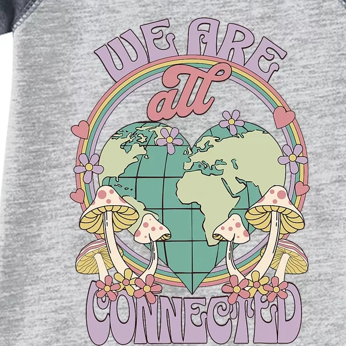 We Are All Connected Earth Day Infant Baby Jersey Bodysuit