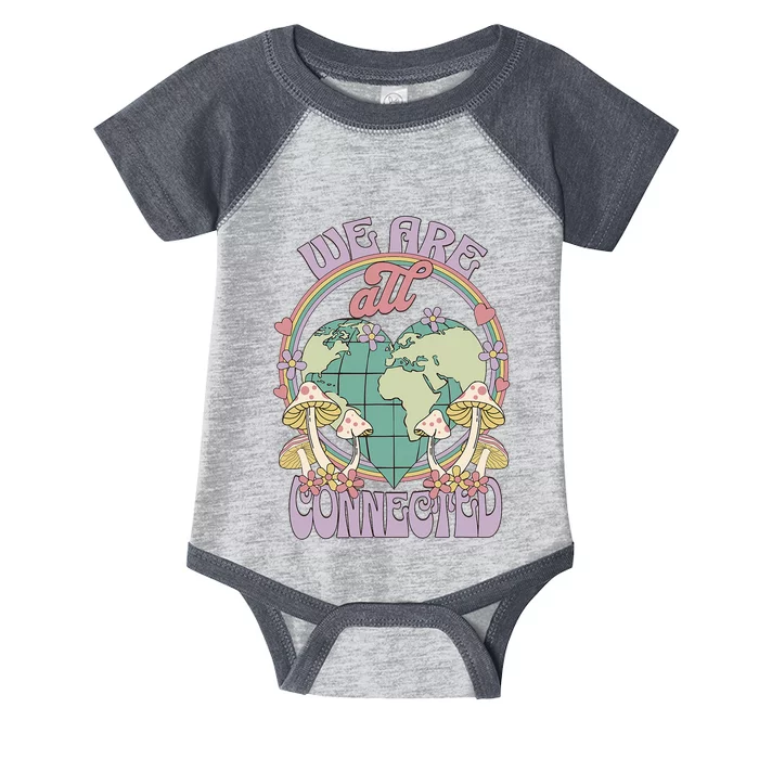 We Are All Connected Earth Day Infant Baby Jersey Bodysuit