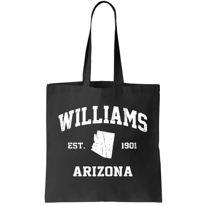 Williams Arizona Az Vintage State Athletic Style Tote Bag