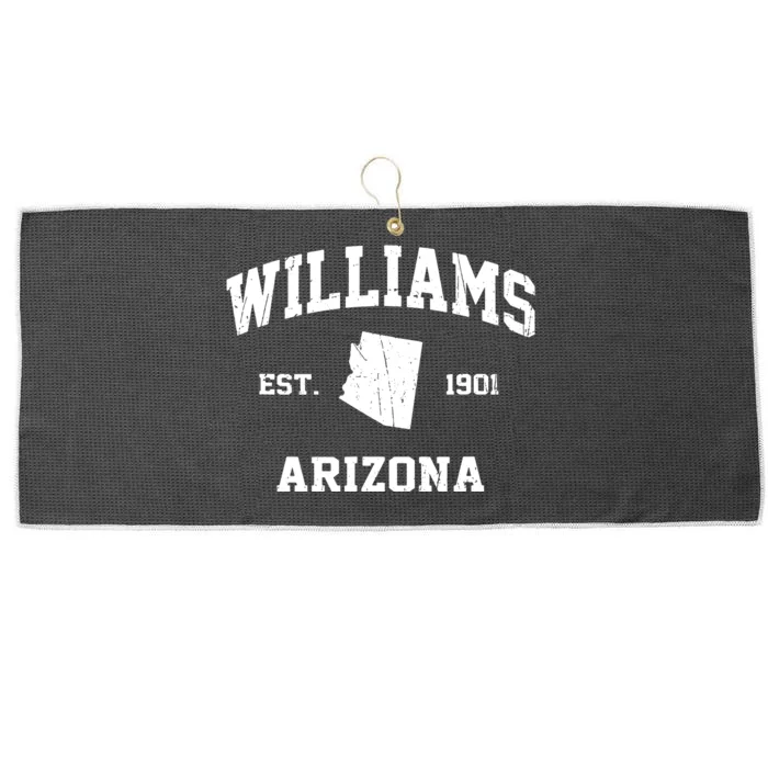 Williams Arizona Az Vintage State Athletic Style Large Microfiber Waffle Golf Towel