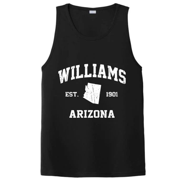 Williams Arizona Az Vintage State Athletic Style Performance Tank