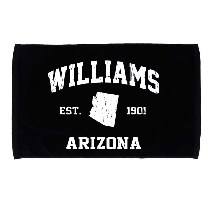 Williams Arizona Az Vintage State Athletic Style Microfiber Hand Towel