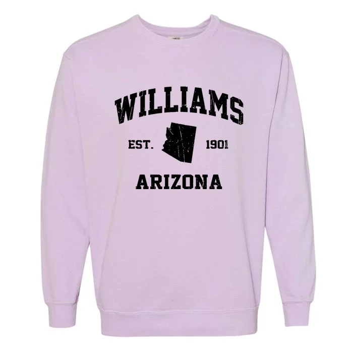 Williams Arizona Az Vintage State Athletic Style Garment-Dyed Sweatshirt