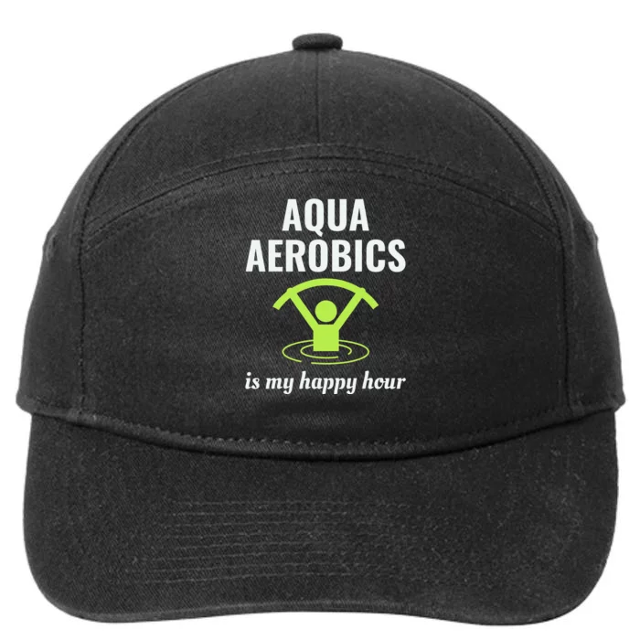 Water Aerobics Aquatic Fitness Aqua Exercise Workout Funny 7-Panel Snapback Hat