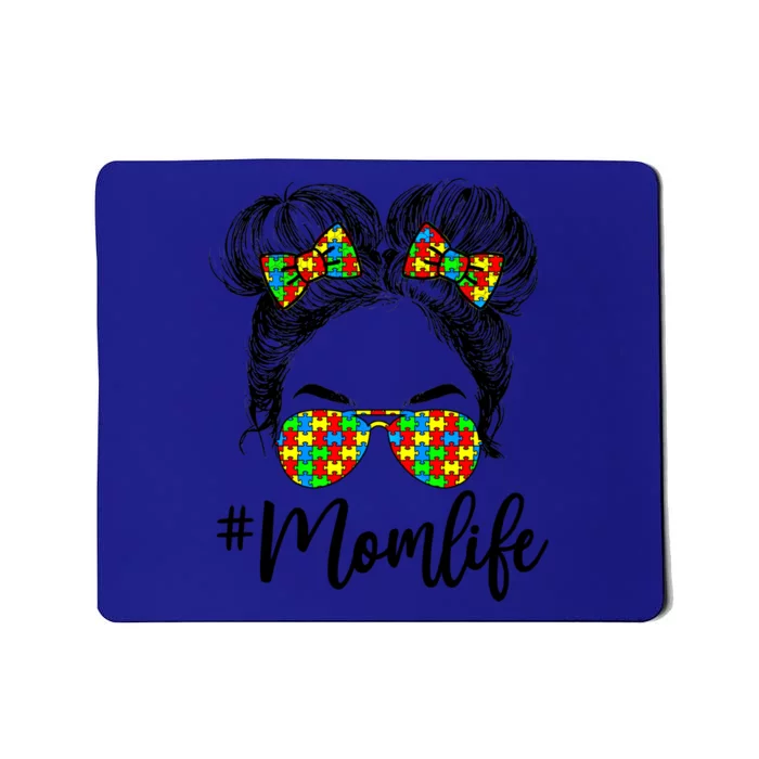 Wo Autism Awareness Mom Life Cute Gift Mother Cute Gift Mousepad