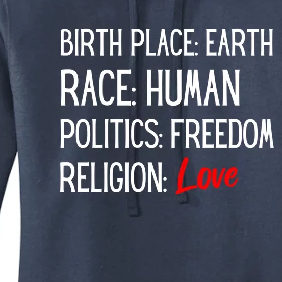 We Are All The Same Earth Hu Freedom Love Choose Kindness Cute Gift Women's Pullover Hoodie