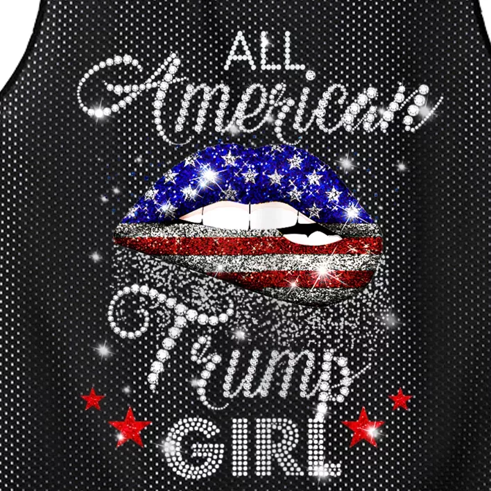 Womens All American Trump Girl Mesh Reversible Basketball Jersey Tank