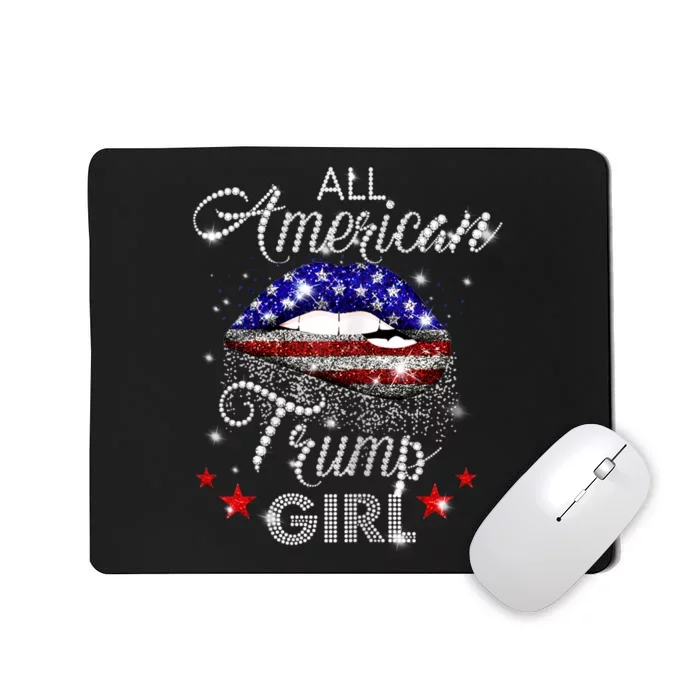 Womens All American Trump Girl Mousepad