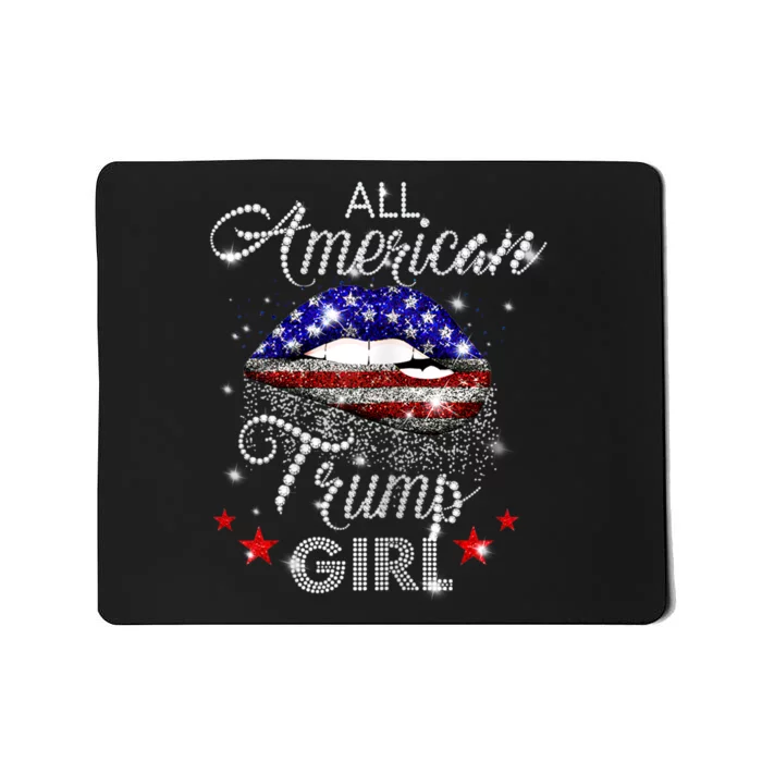 Womens All American Trump Girl Mousepad