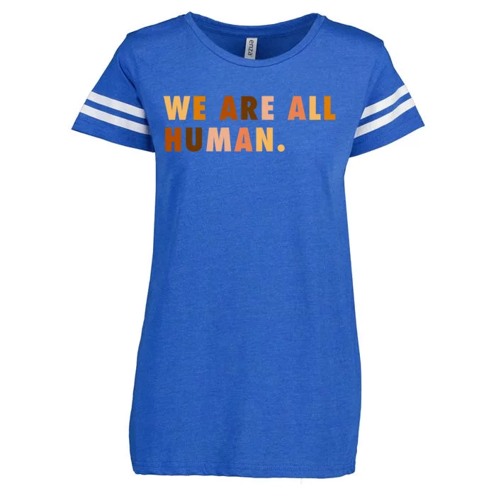 We Are All Hu Skin Tone Gift Enza Ladies Jersey Football T-Shirt