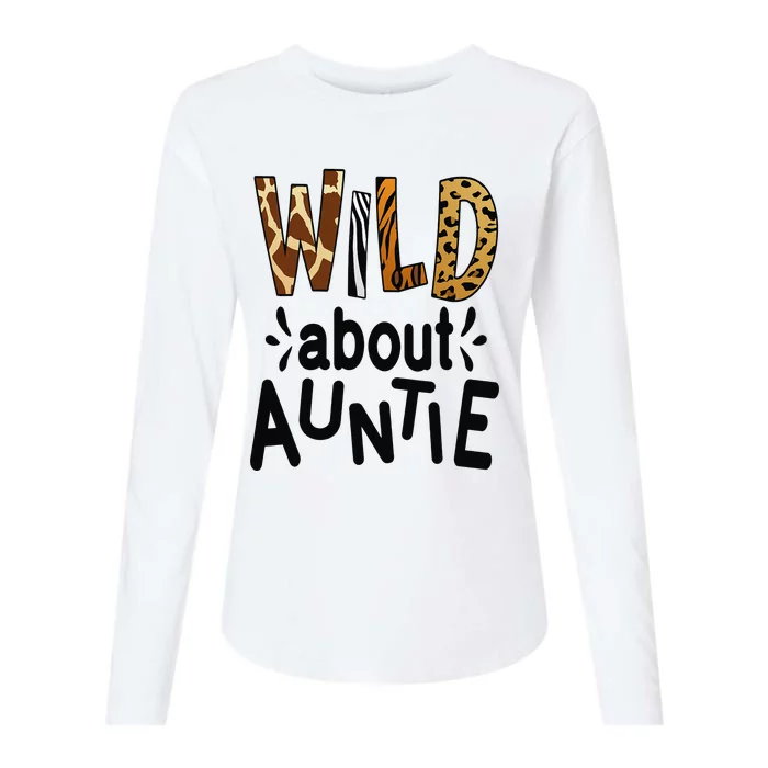 Wild about Auntie I Love My Aunt Womens Cotton Relaxed Long Sleeve T-Shirt