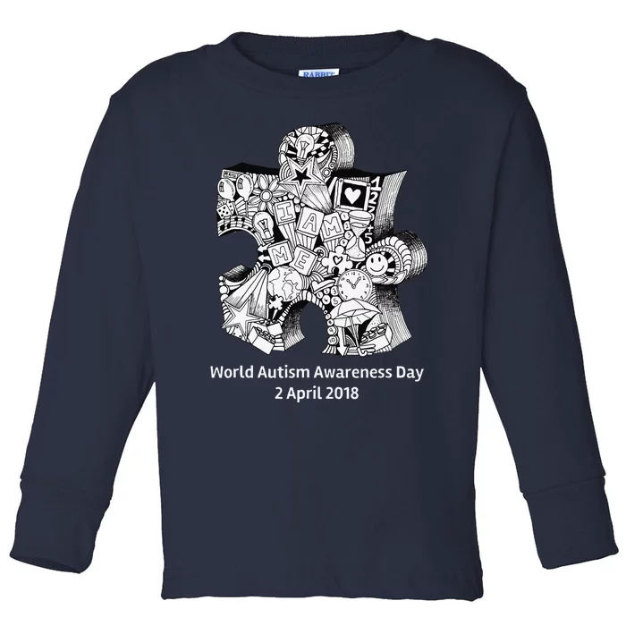 World Autism Awareness 2 Ap Toddler Long Sleeve Shirt