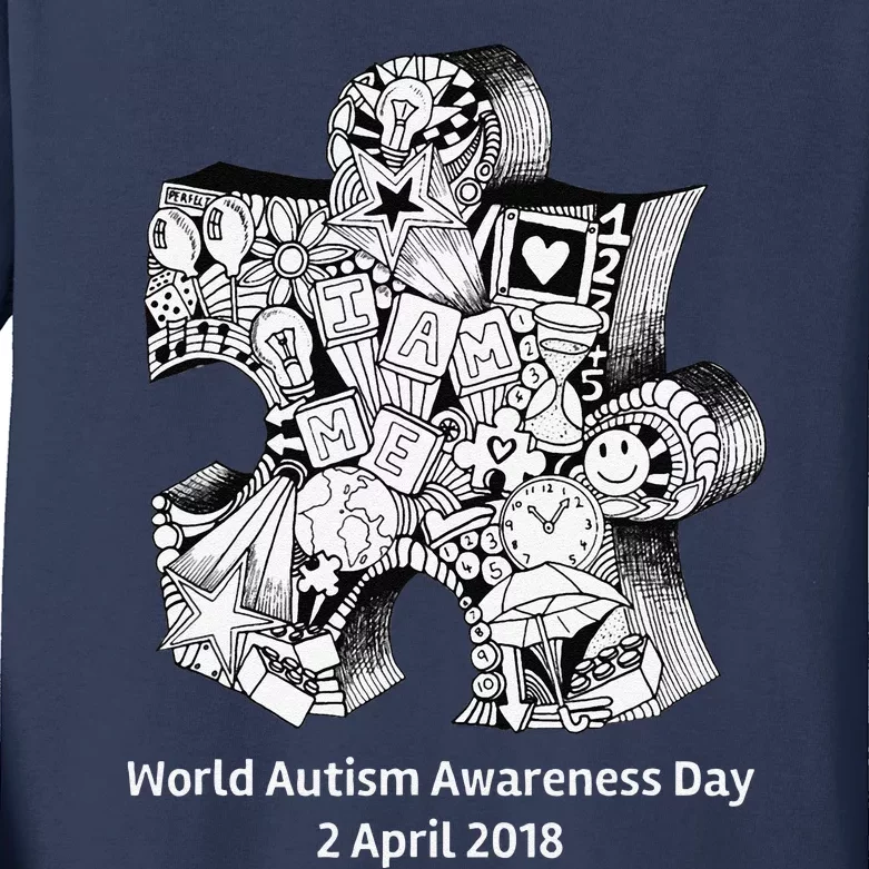 World Autism Awareness 2 Ap Kids Long Sleeve Shirt