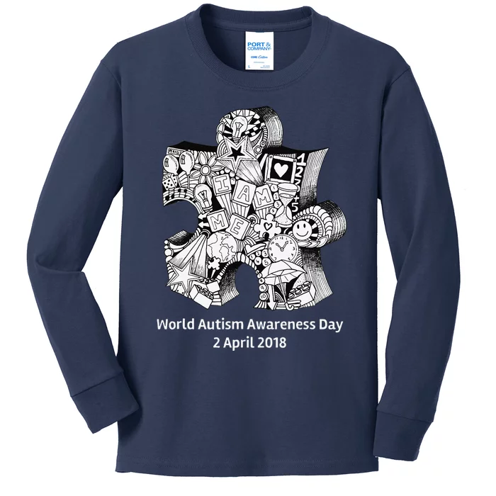 World Autism Awareness 2 Ap Kids Long Sleeve Shirt