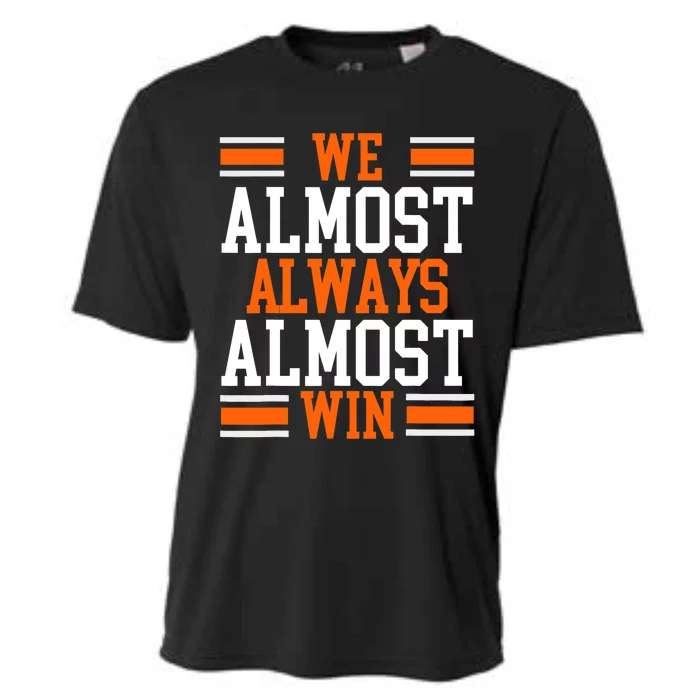 We Almost Always Almost Win Funny Football Fans Cooling Performance Crew T-Shirt