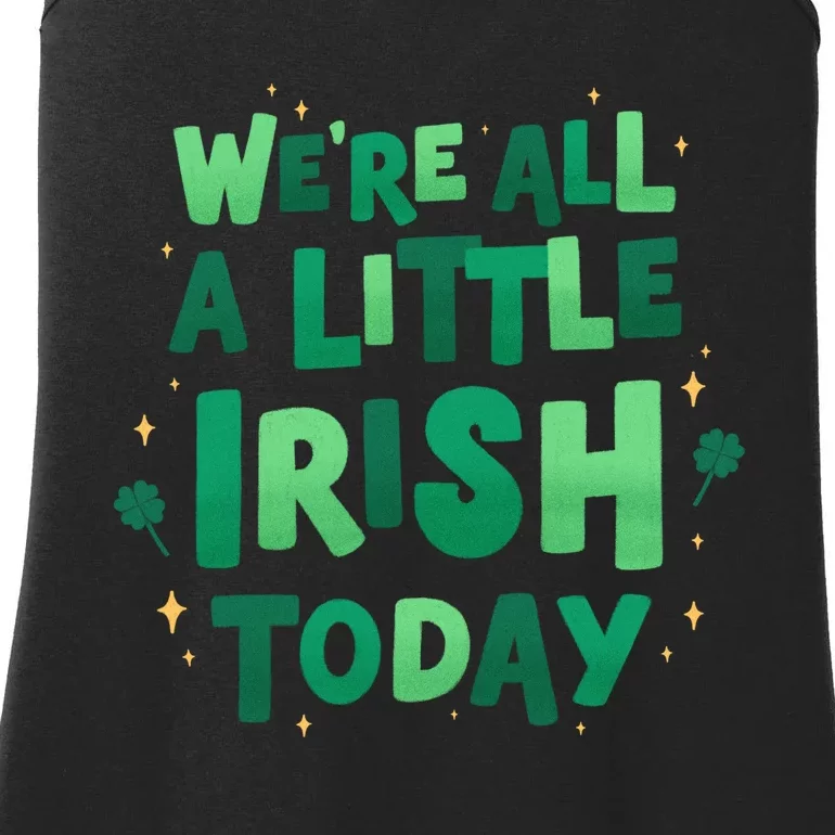 We Are All Little Irish Today, St Patricks Day Ladies Essential Tank