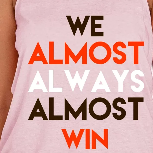 We Almost Always Almost Win Women's Knotted Racerback Tank