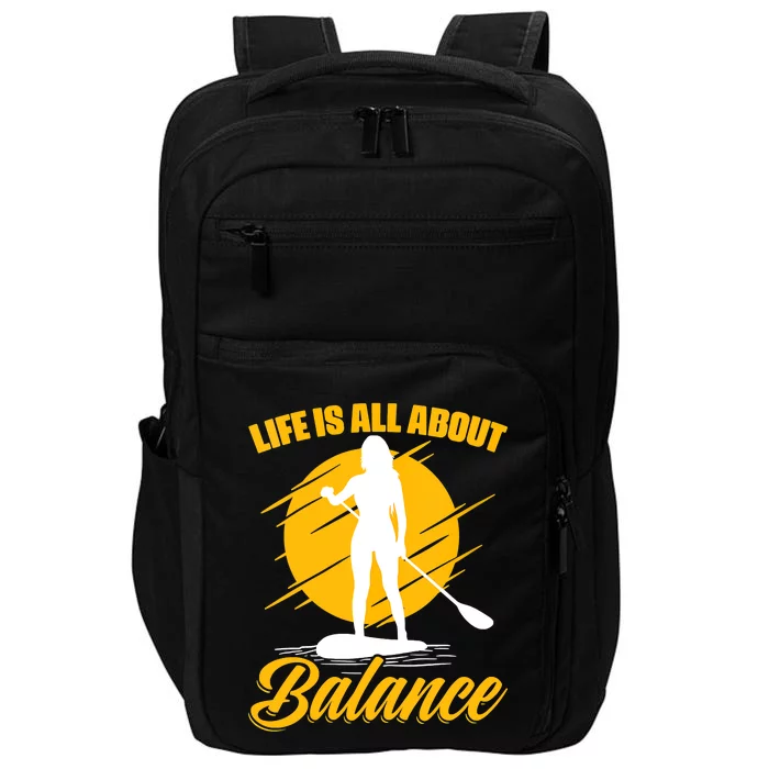 Womens All About Balance SUP Boarding Paddling Stand Up Paddle Impact Tech Backpack