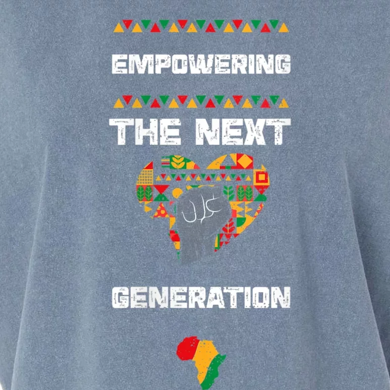 Womens African American: Empowering The Next... Black History Month Garment-Dyed Women's Muscle Tee