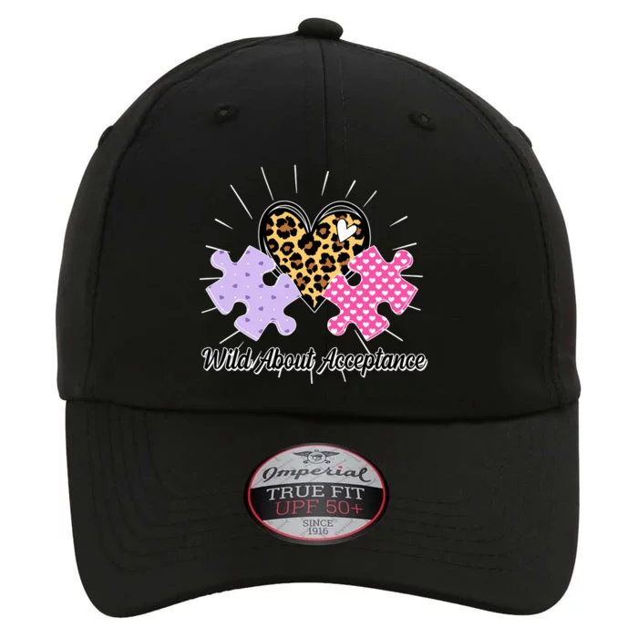 Wild About Acceptance Autism Awareness Puzzle Heart The Original Performance Cap