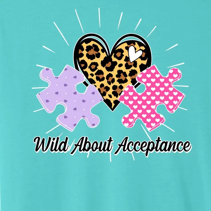 Wild About Acceptance Autism Awareness Puzzle Heart ChromaSoft Performance T-Shirt