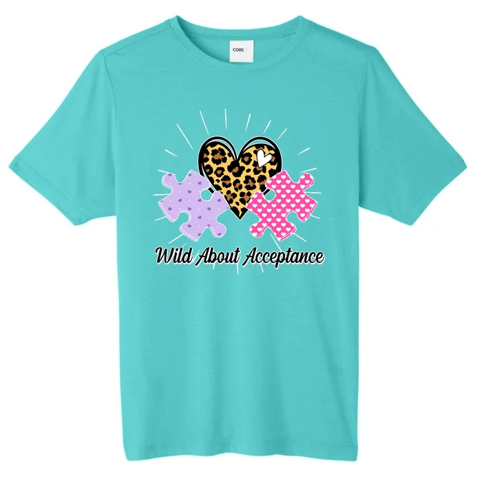 Wild About Acceptance Autism Awareness Puzzle Heart ChromaSoft Performance T-Shirt