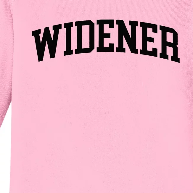 Widener Athletic Arch College University ! Alumni Baby Long Sleeve Bodysuit